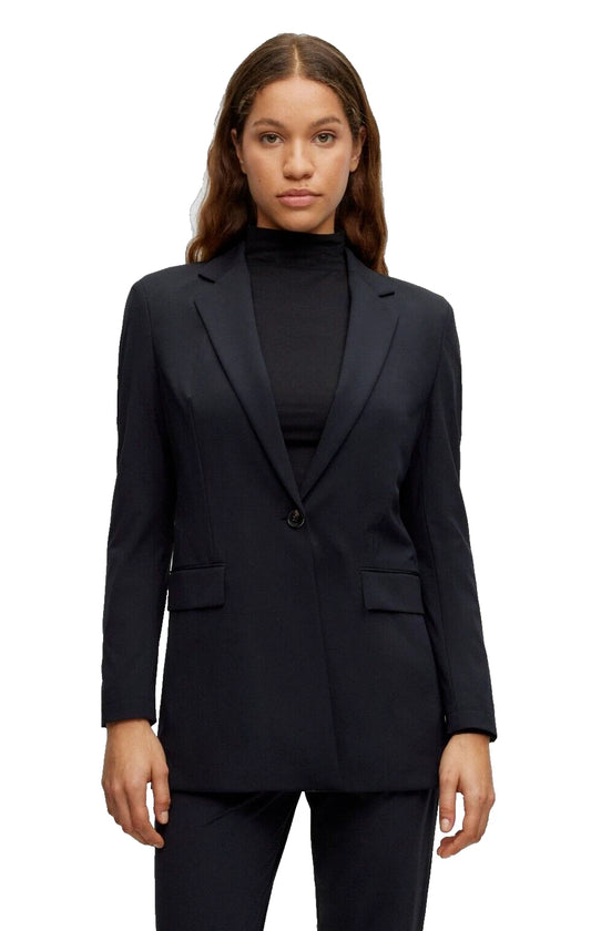 BOSS Performance Stretch Jacket Long Length Blazer Wrinkle Free - Size  4 / 26