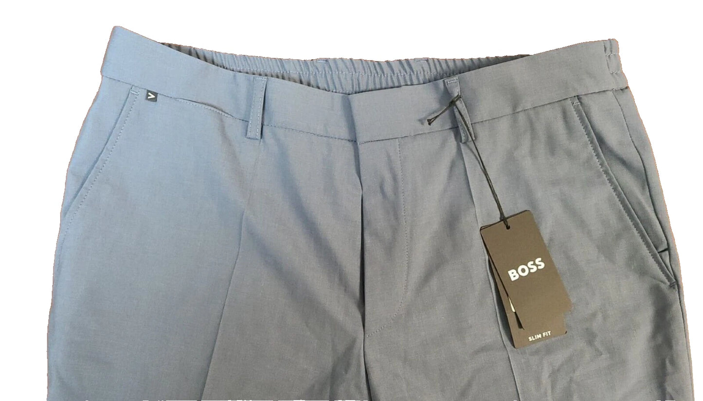 BOSS Slim Fit Pants Performance Stretch Tech Wool Fabric- Size 38R
