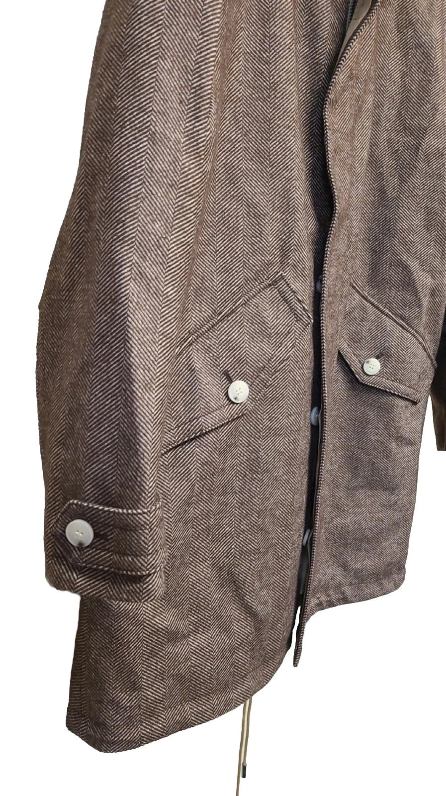 BOSS COMO 2-in-1 Luxury Hooded Coat Parka Jacket with Removable Vest - Size 38R