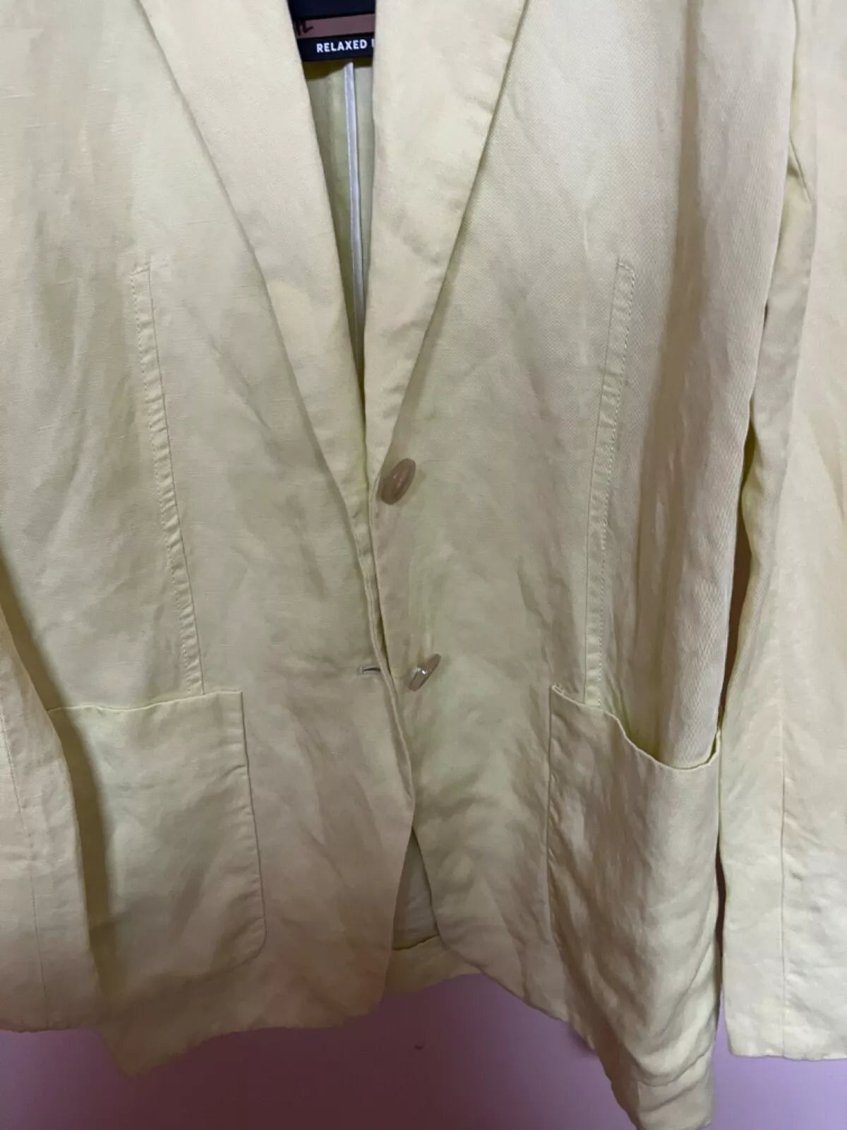 BOSS Women Relaxed Fit Jacket with Shorts in Linen Blend Blazer - Size 4/ 26