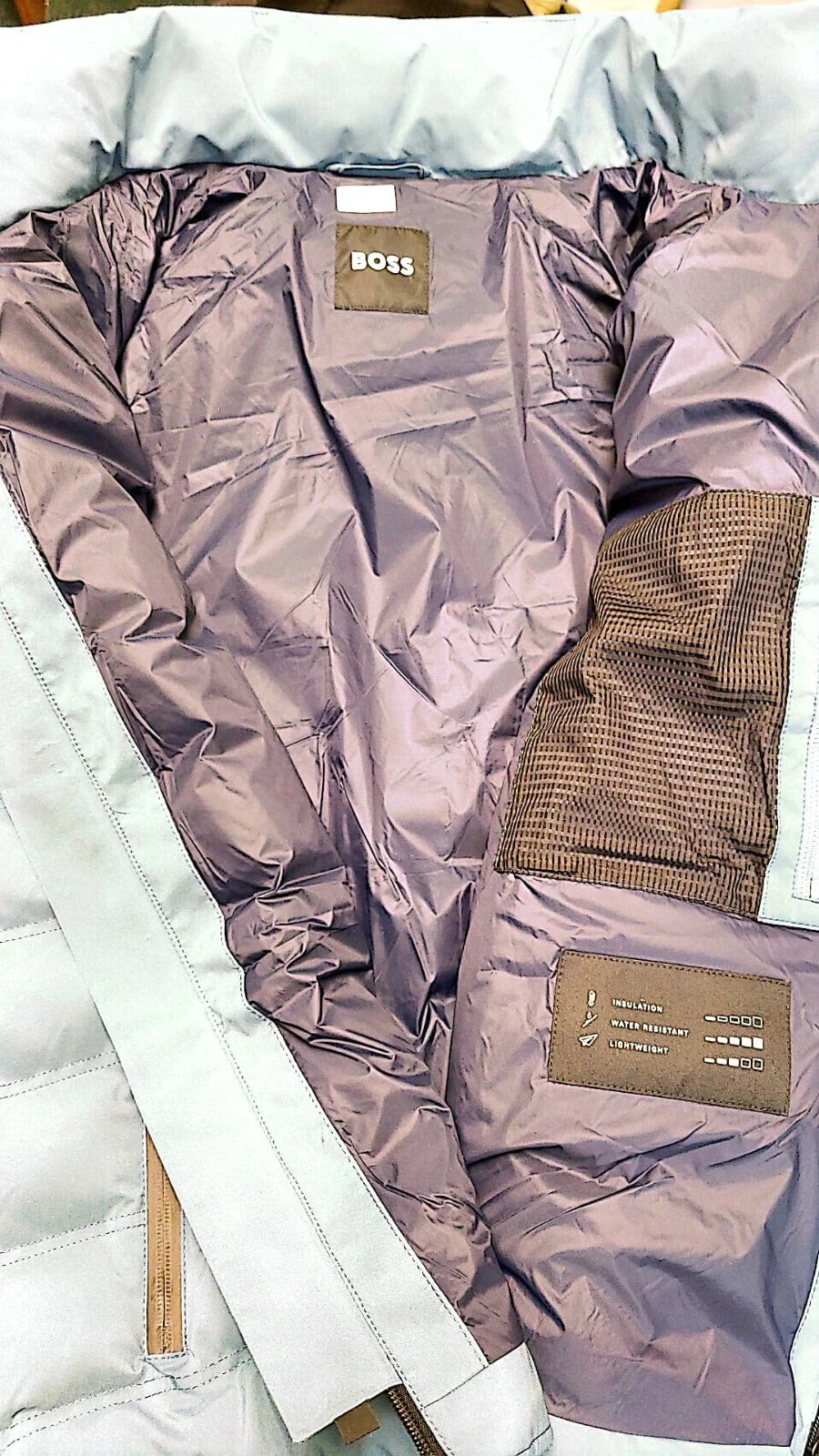 Hugo Boss Men Water-Resistant Insulated Lightweight Hooded Jacket Size 38R - New