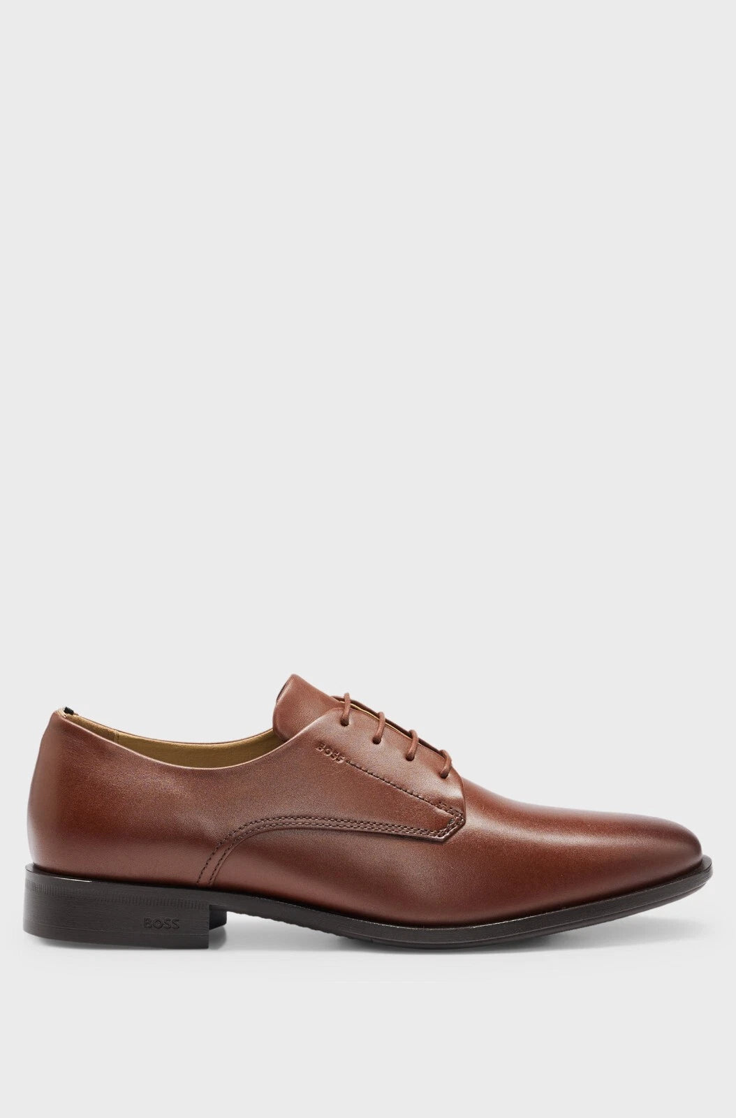 HUGO BOSS Colby Leather Derby Shoes in Brown Dress Shoes - Size 6.5 / 40