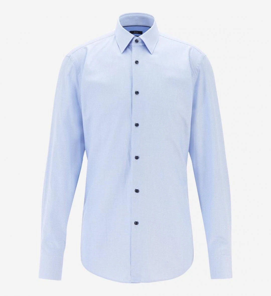HUGO BOSS Jano Slim Fit Easy Iron Dress Shirt in Blue - Size 15.5 / 39