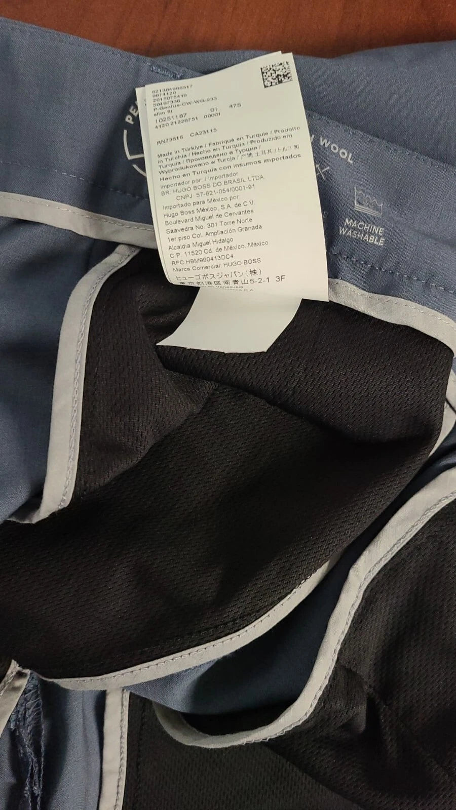 BOSS Slim Fit Pants Performance Stretch Tech Wool Fabric- Size 38R
