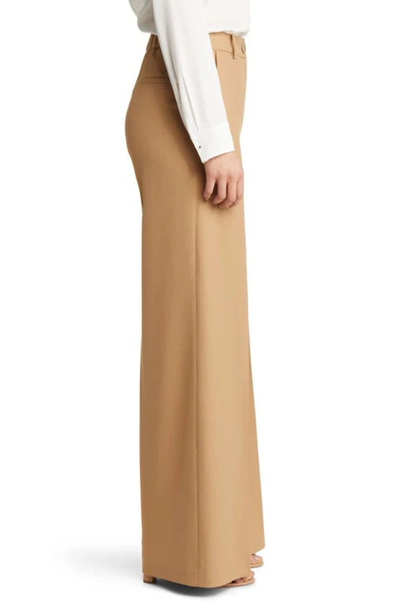 BOSS Relaxed Fit Formal Pants Trousers in Stretch Wool Blend - Size 14