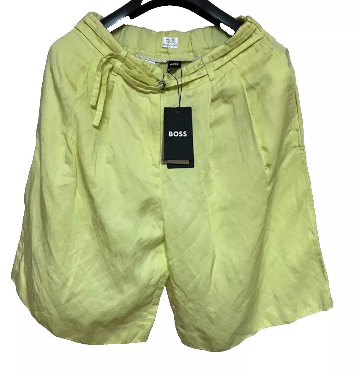 BOSS Women Relaxed Fit Jacket with Shorts in Linen Blend Blazer - Size 4/ 26