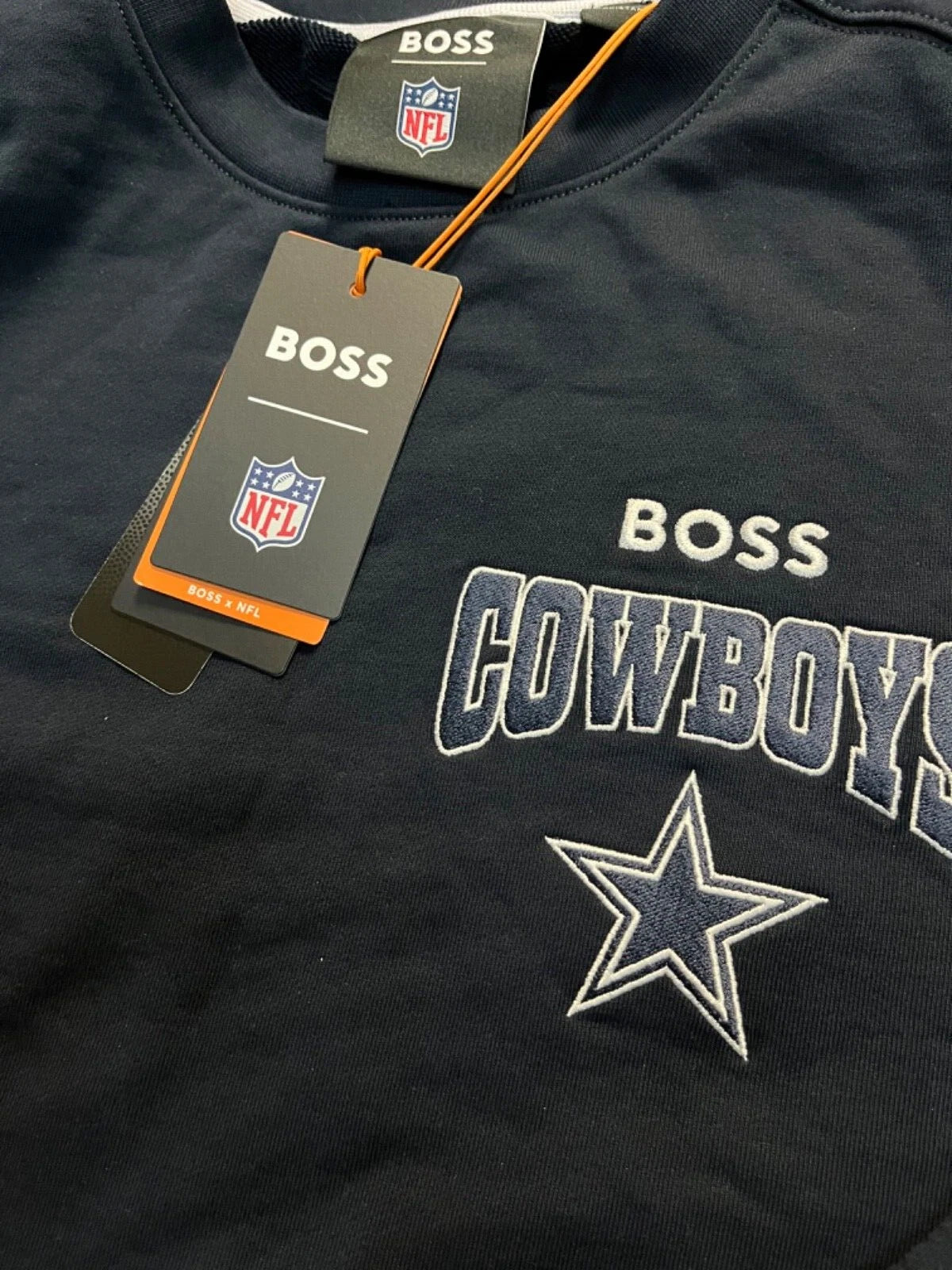 BOSS X NFL Football Dallas Cowboys Crewneck Cotton Sweatshirt Regular - Size M