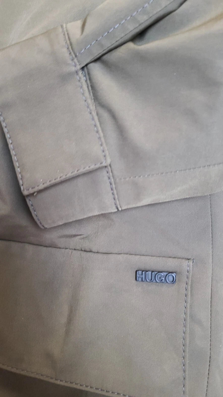 HUGO BOSS Insulated Hooded Parka Jacket Water Repellent Coat Relaxed Fit - 36R