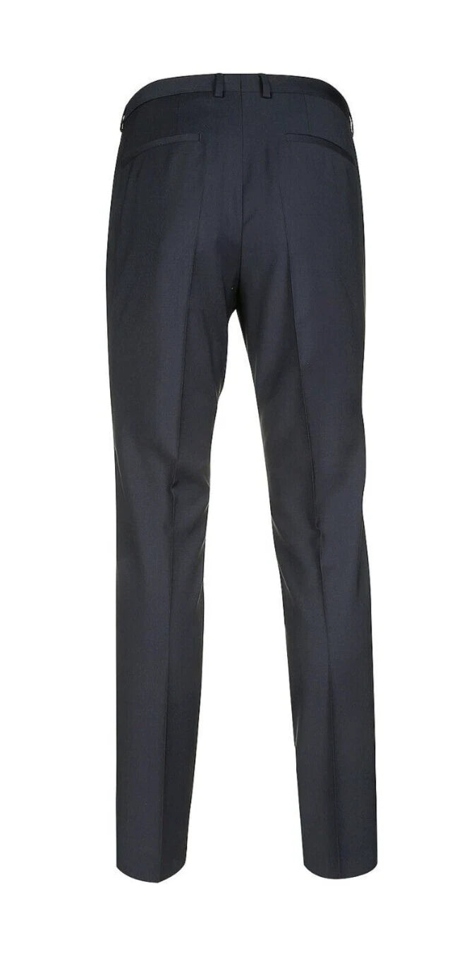 HUGO BOSS HartleyS Dress Pants in Virgin Wool Dark Blue Slim Fit - Size 34