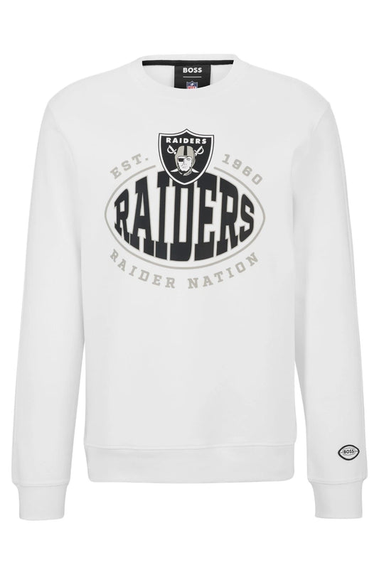 BOSS X NFL Sport Las Vegas Raiders Crewneck Sweatshirt in Regular Fit - Size M