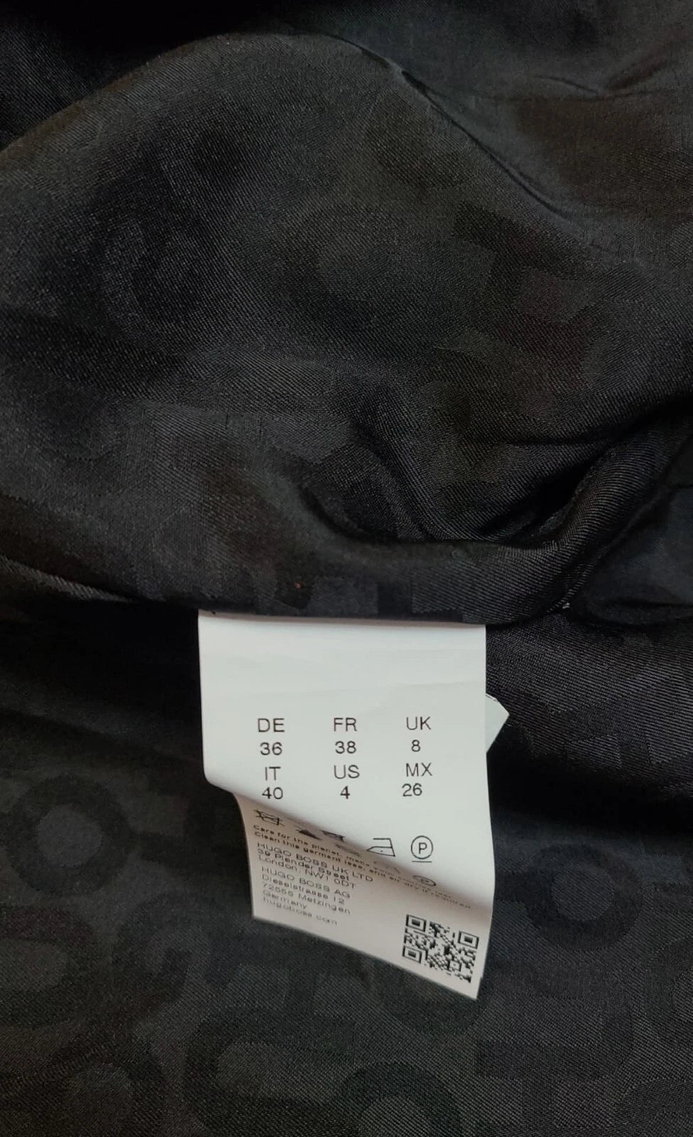 HUGO BOSS Alarlas Women Jacket Blazer in Wool Blend Dark Blue - Size  4 / 26