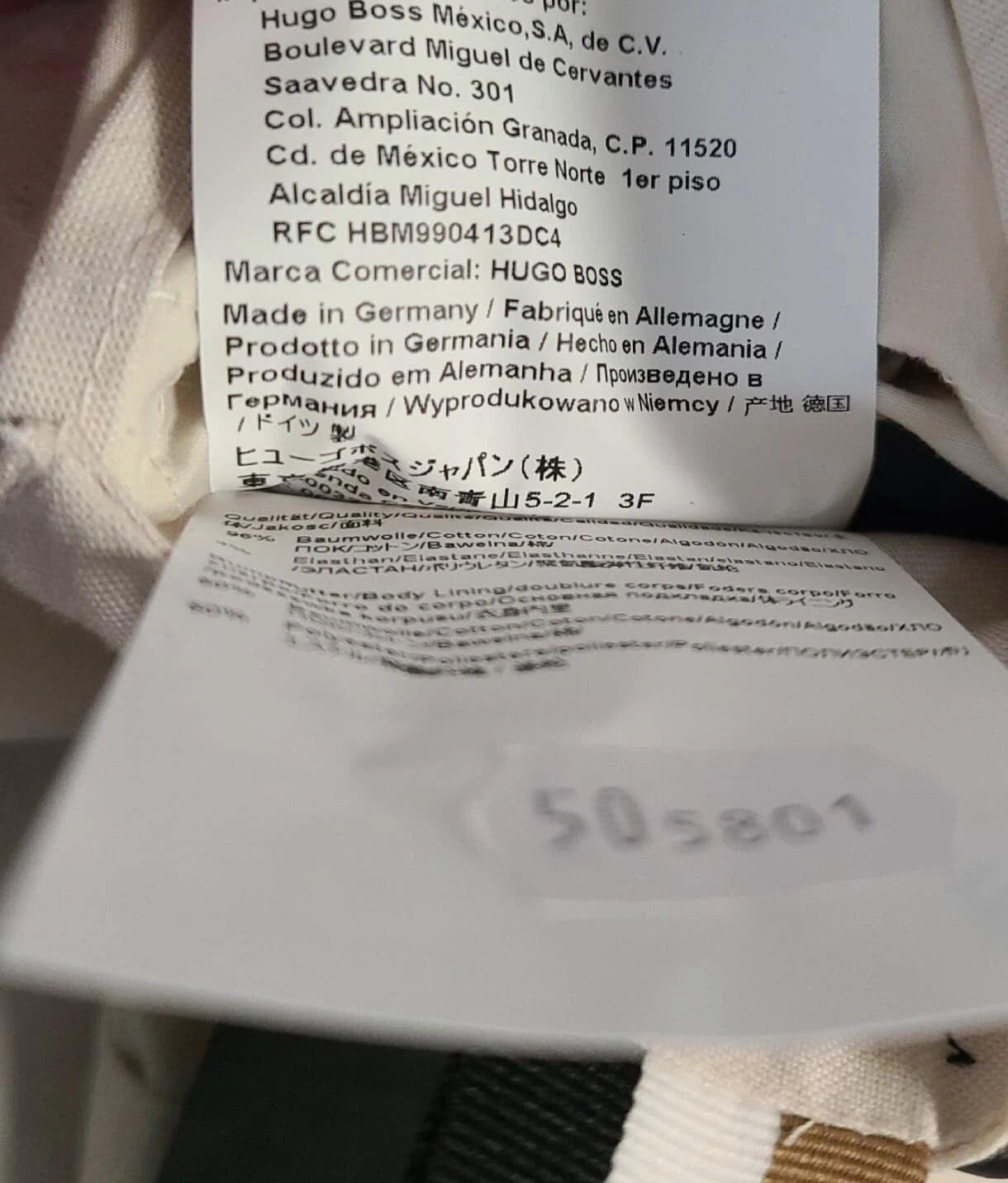 BOSS Hanry Double Breasted Slim Jacket Soft Stretch Cotton Italian Fabric - 40R