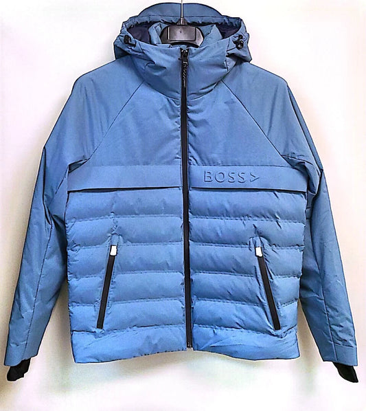 Hugo Boss Men Water-Resistant Insulated Lightweight Hooded Jacket Size 38R - New