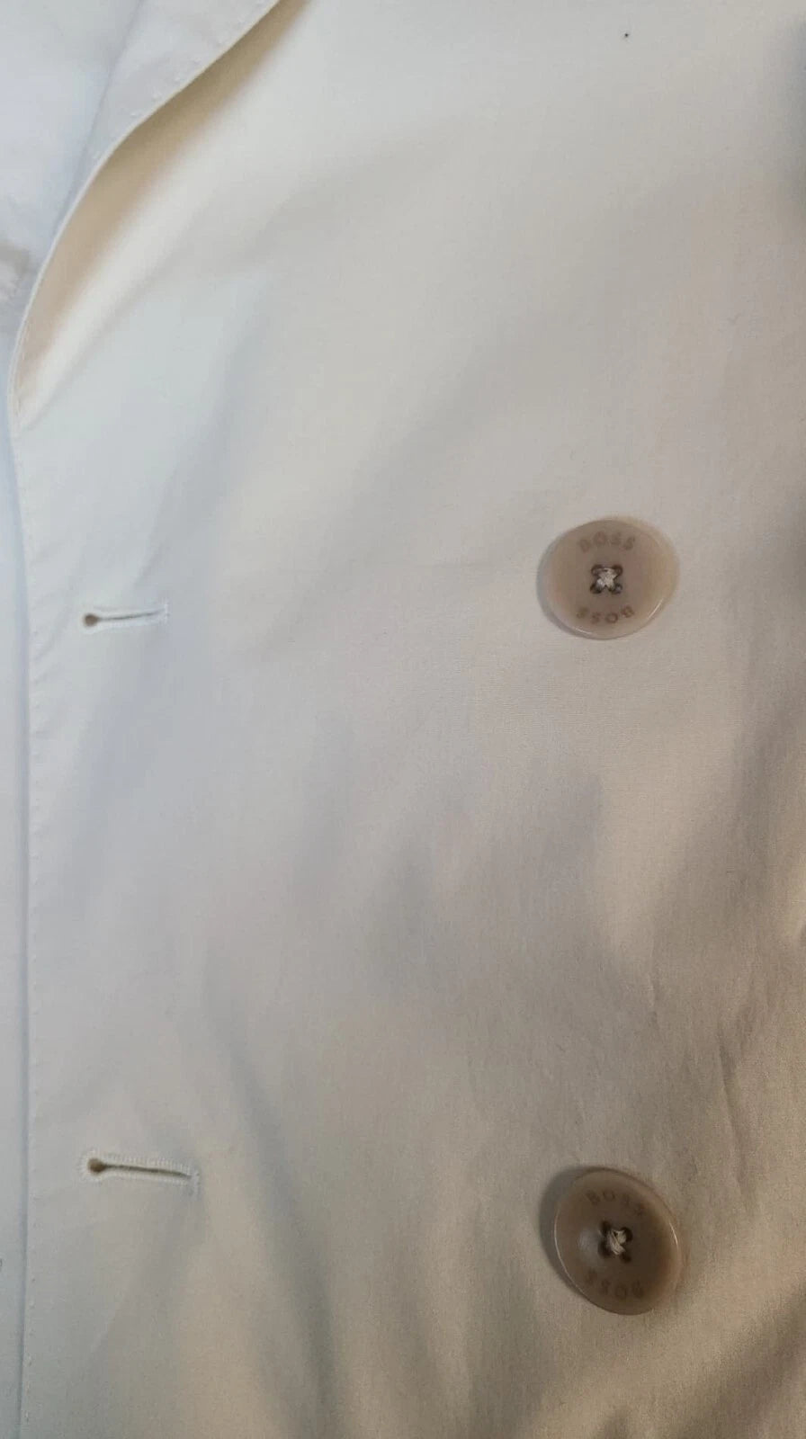 BOSS Hanry Double Breasted Slim Jacket Soft Stretch Cotton Italian Fabric - 40R