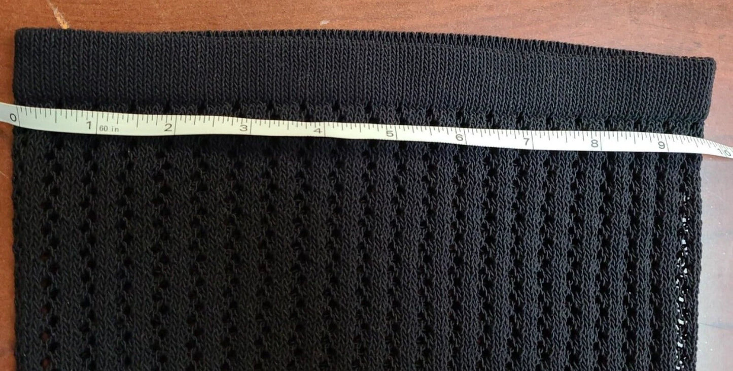 HUGO BOSS Women Stretch Knit Pants Elastic Waist Drawstring Black - Size S / CH