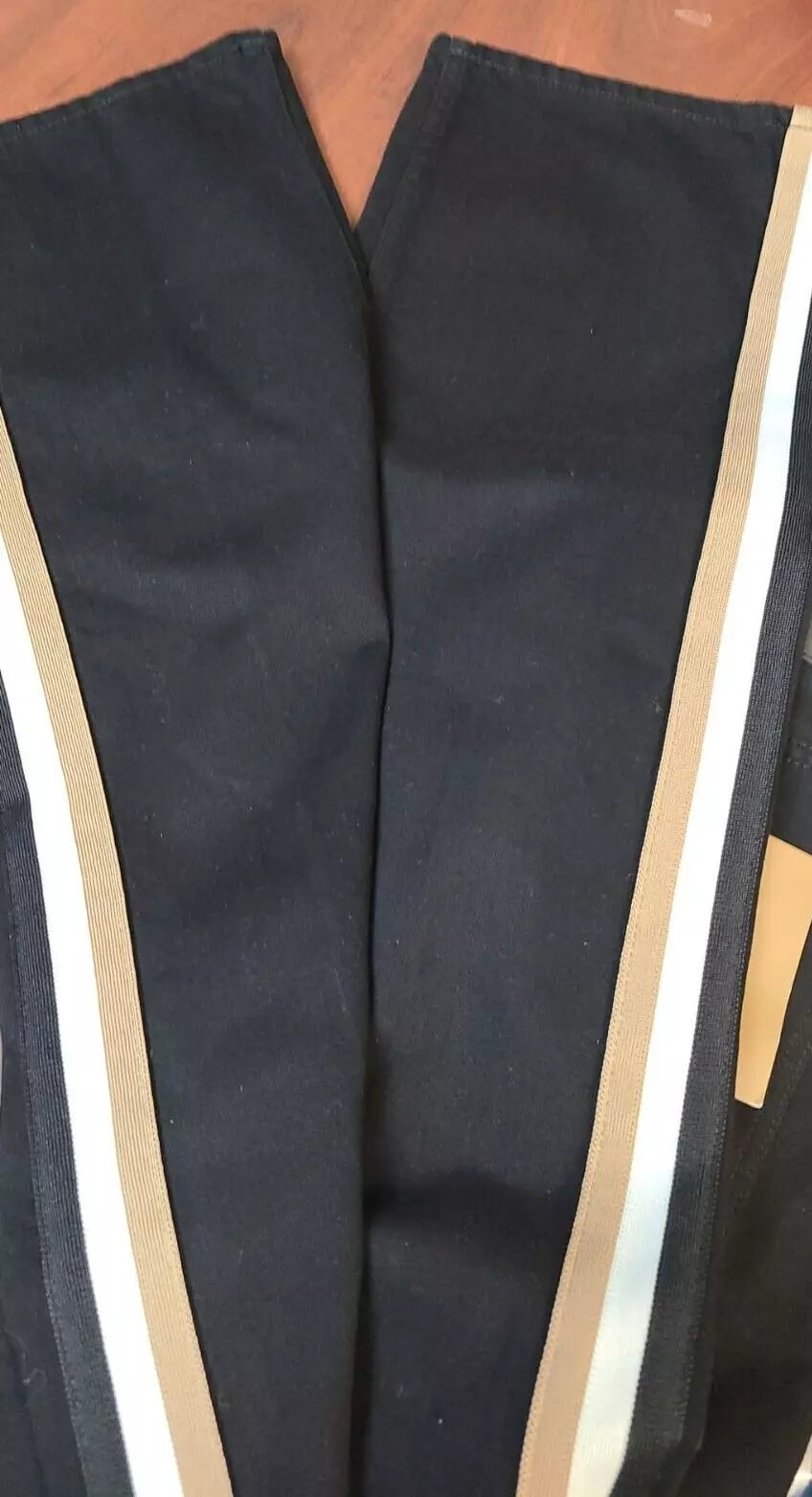 $278 - BOSS Wide Leg Regular Fit Jeans Signature Stripe in Black Denim - Size 27