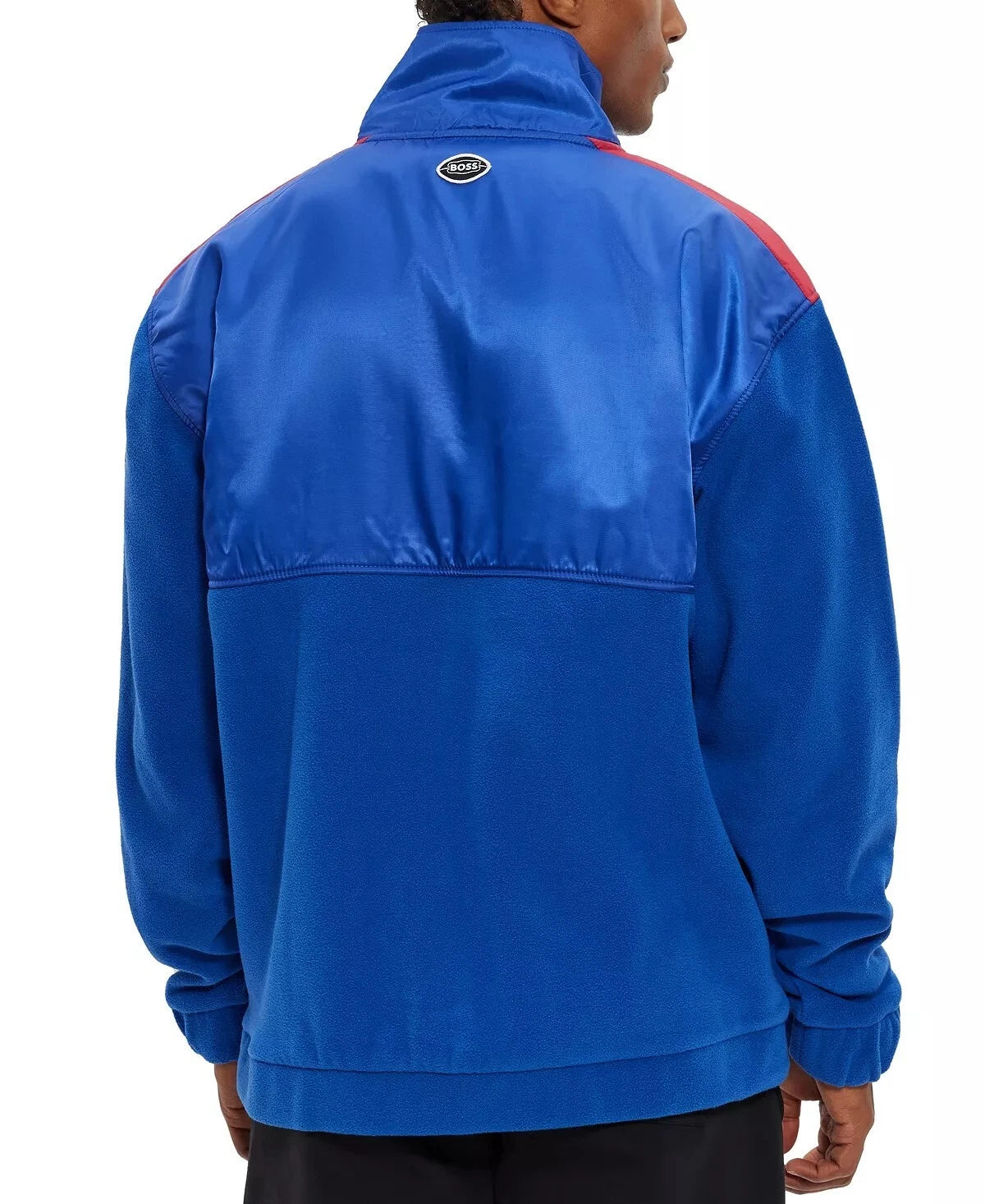BOSS X NFL NY Giants Quarter Zip Pullover Sweatshirt in Blue - Size L