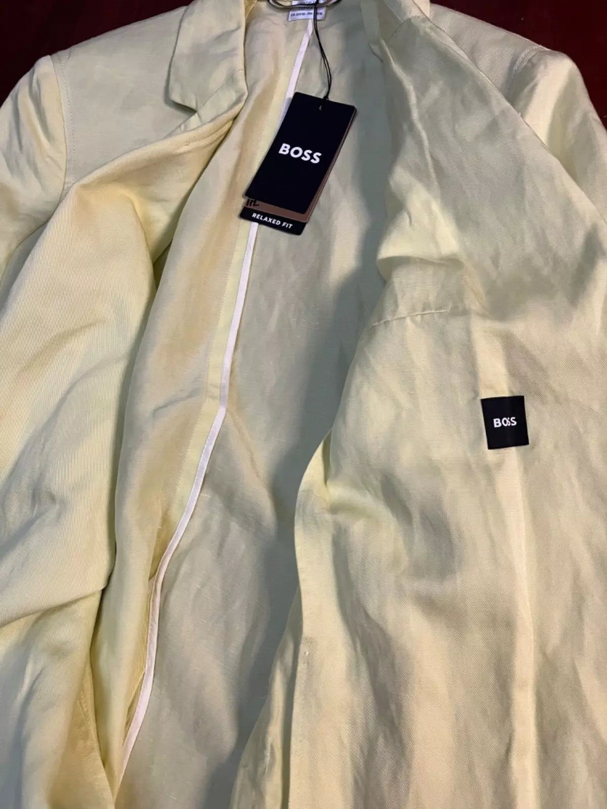 BOSS Women Relaxed Fit Jacket with Shorts in Linen Blend Blazer - Size 4/ 26