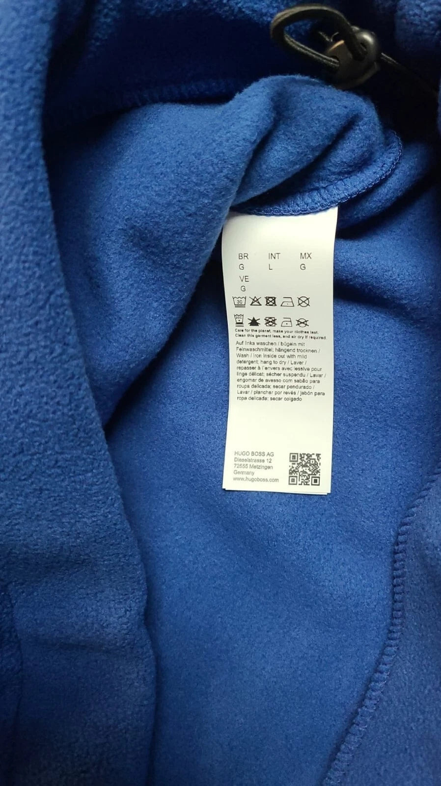 BOSS X NFL NY Giants Quarter Zip Pullover Sweatshirt in Blue - Size L