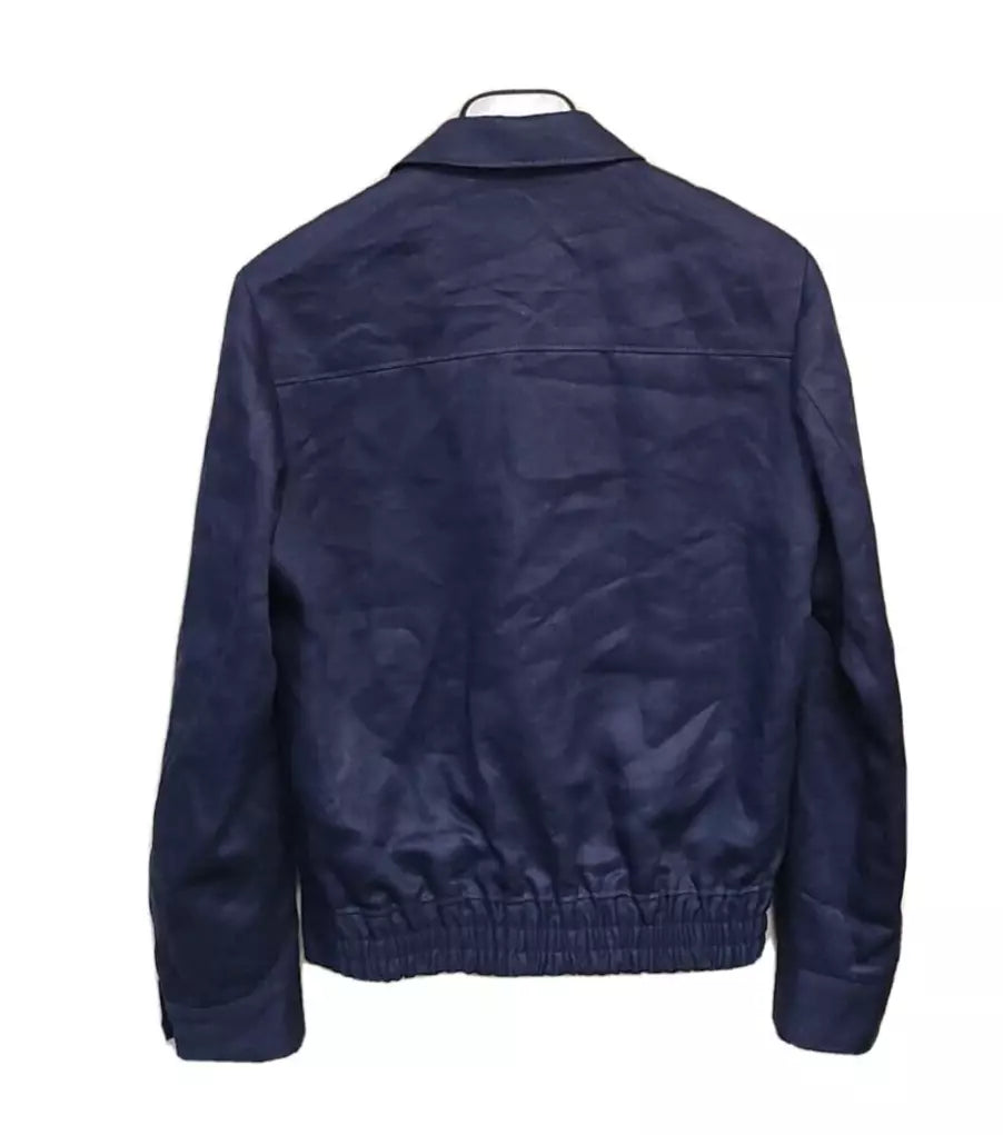 $1,395 - BOSS Heston Luxury Jacket Coat Pure Linen Zegna Fabric Slim Fit - 38R