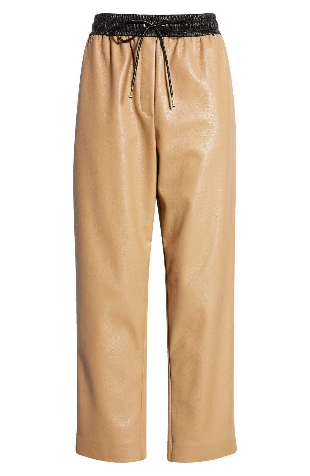 HUGO BOSS Tarona Faux Leather Drawstring Pants Iconic Camel - Size 4 /26