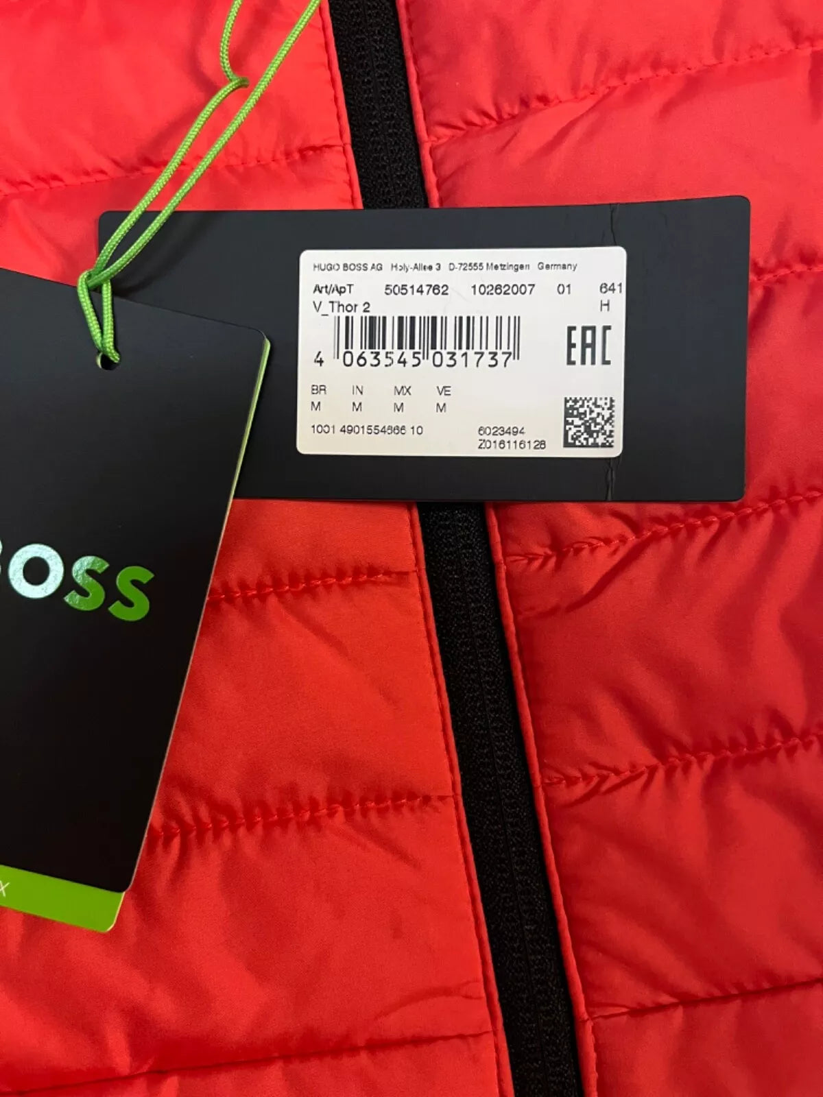 BOSS Urban-X Water Repellent Gilet Lightweight Insulated Vest Regular - Size M