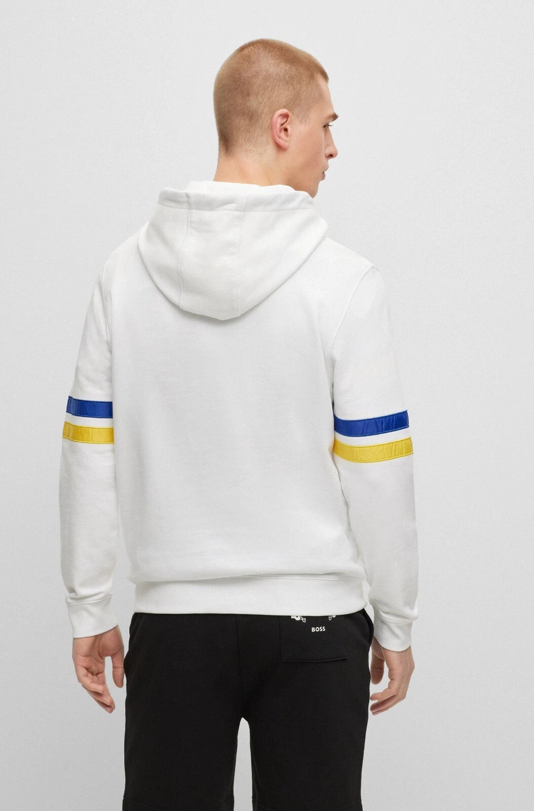 BOSS X NFL Sport Los Angeles Rams Cotton Sweatshirt Hoodie Regular Fit - Size M