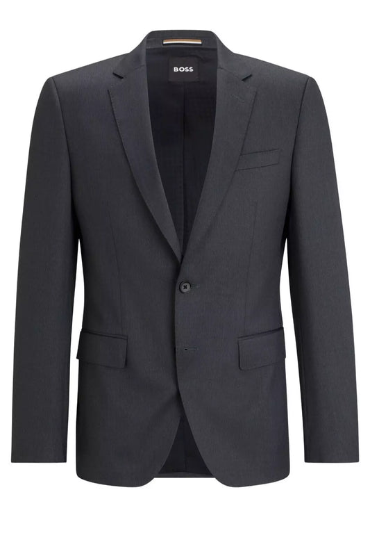 $645 - BOSS Suit Jacket Stretch Wool Reda Italian Fabric Slim Fit - Size 40R