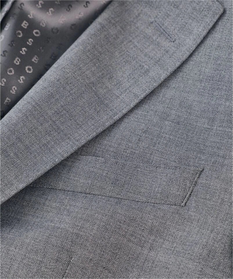 $495 - BOSS Suit Jacket in Melange Stretch Wool Blend - Slim Fit - Size 38R