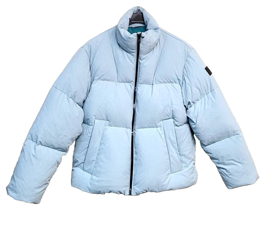 $895 - HUGO BOSS Real Down Puffer Iconic Jacket with Logo - Size 38R