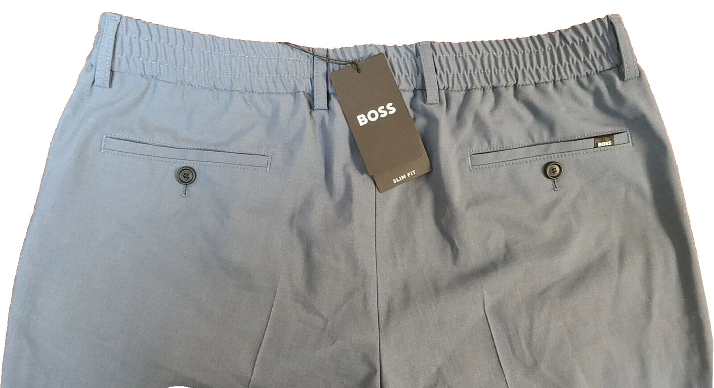 BOSS Slim Fit Pants Performance Stretch Tech Wool Fabric- Size 38R