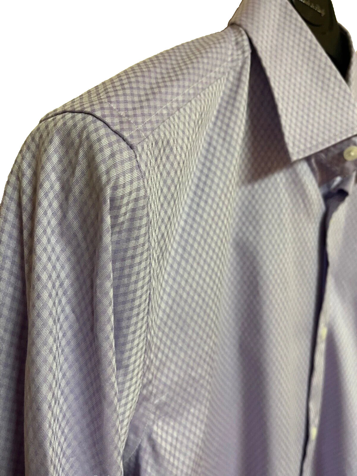 BOSS Hank Dress Shirt in Stretch Cotton Easy Iron Slim Fit Lavender - 15.5 / 39