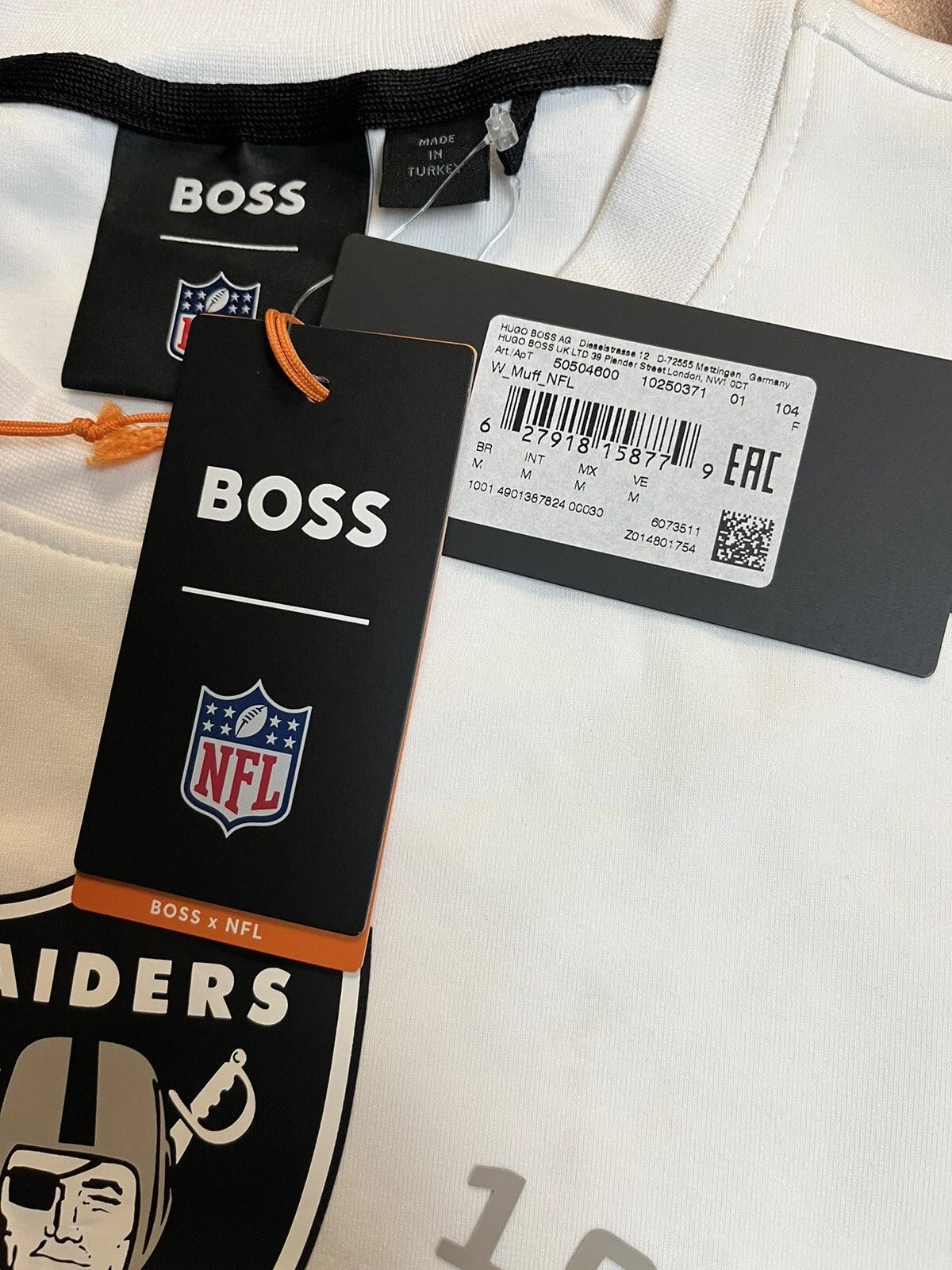 BOSS X NFL Sport Las Vegas Raiders Crewneck Sweatshirt in Regular Fit - Size M