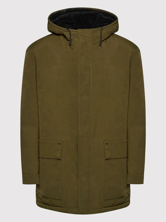 HUGO BOSS Insulated Hooded Parka Jacket Water Repellent Coat Relaxed Fit - 36R