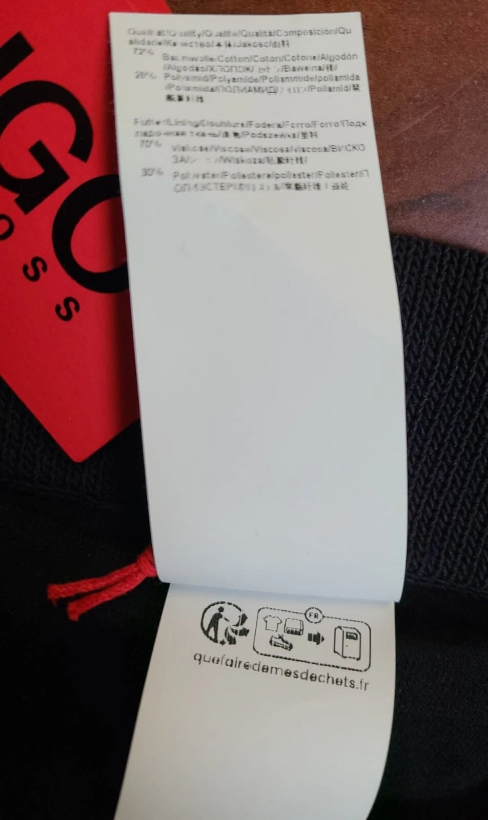 HUGO BOSS Women Stretch Knit Pants Elastic Waist Drawstring Black - Size S / CH