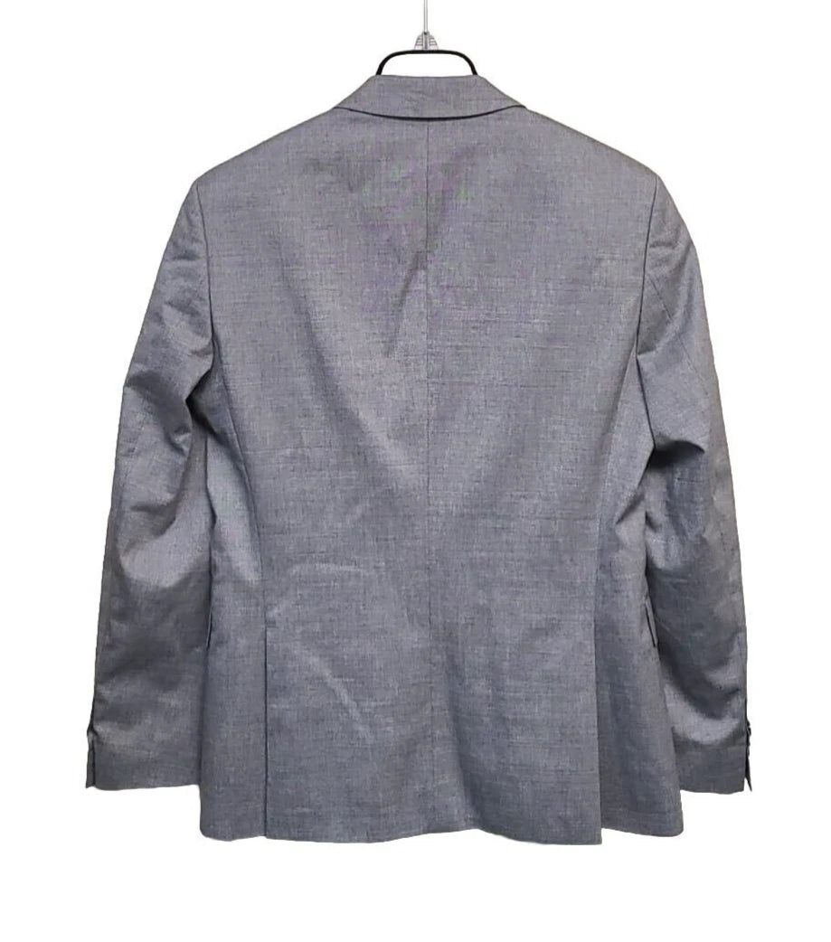 $495 - BOSS Suit Jacket in Melange Stretch Wool Blend - Slim Fit - Size 38R