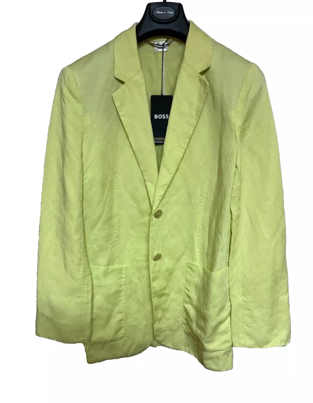 BOSS Women Relaxed Fit Jacket with Shorts in Linen Blend Blazer - Size 4/ 26