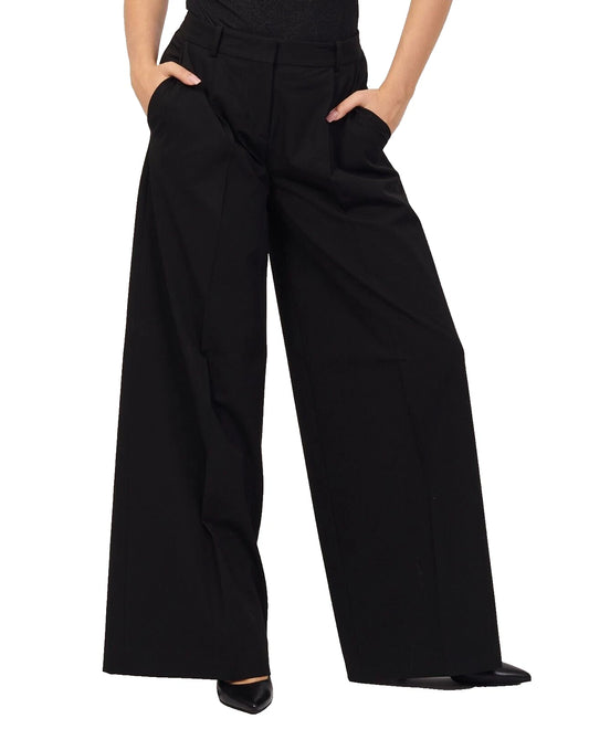 HUGO BOSS Herika Wide Leg Pants w Pockets in Black - Size 4 /26