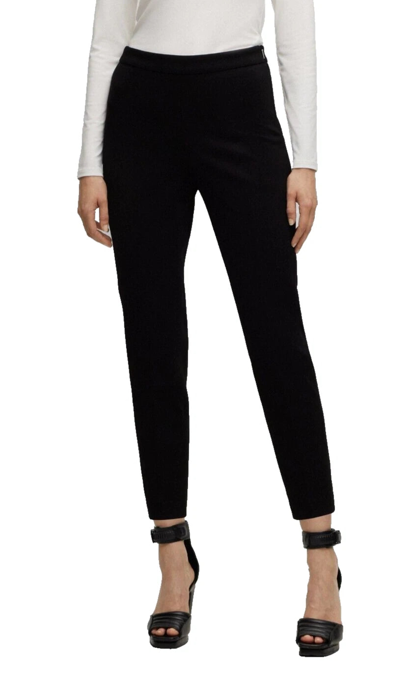HUGO BOSS Women Tapered Leg Pants in Stretch Fabric - Regular Fit - Size 4 / 26
