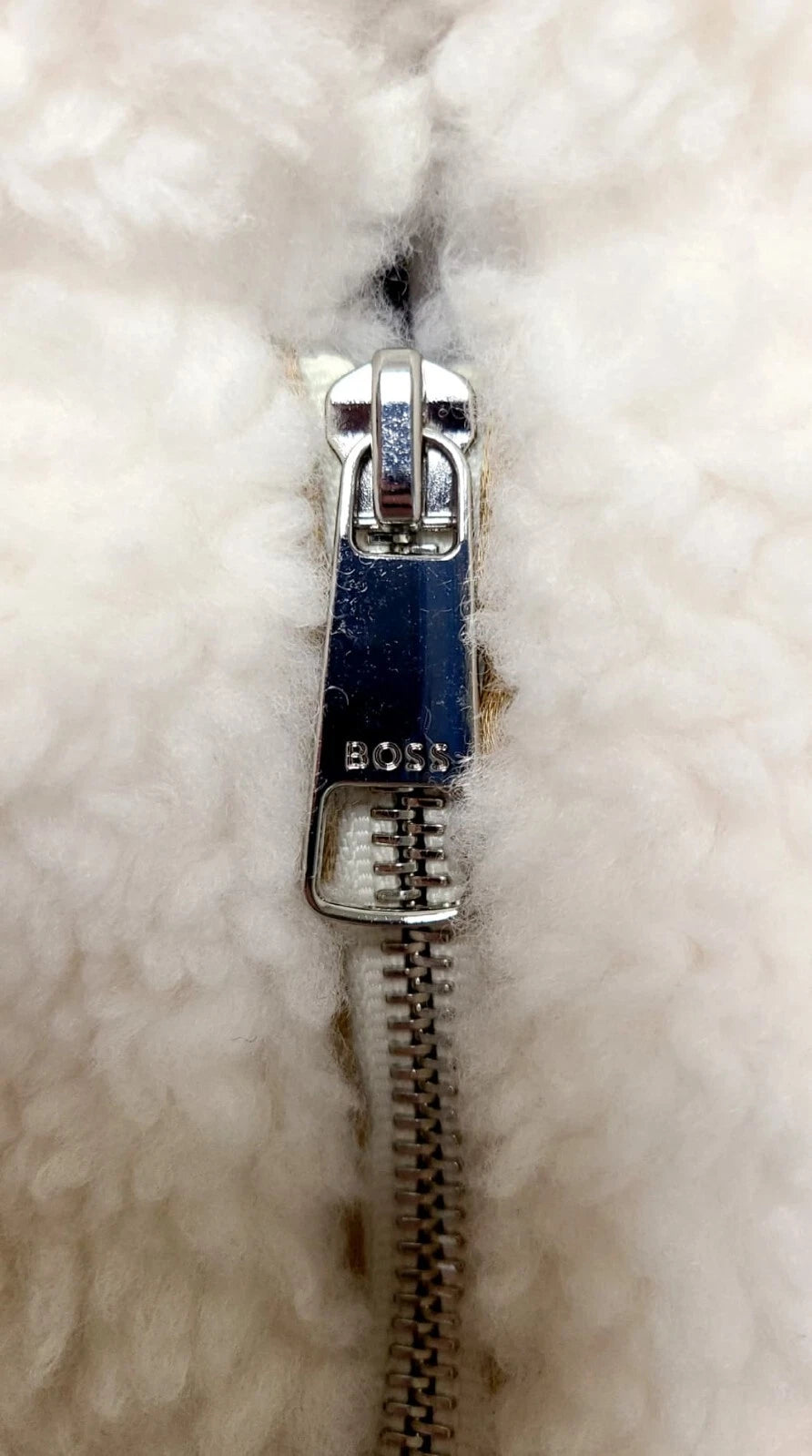 BOSS Jatedy Women Bomber style Jacket Contrast Stripes in White  - Size 4 / 26