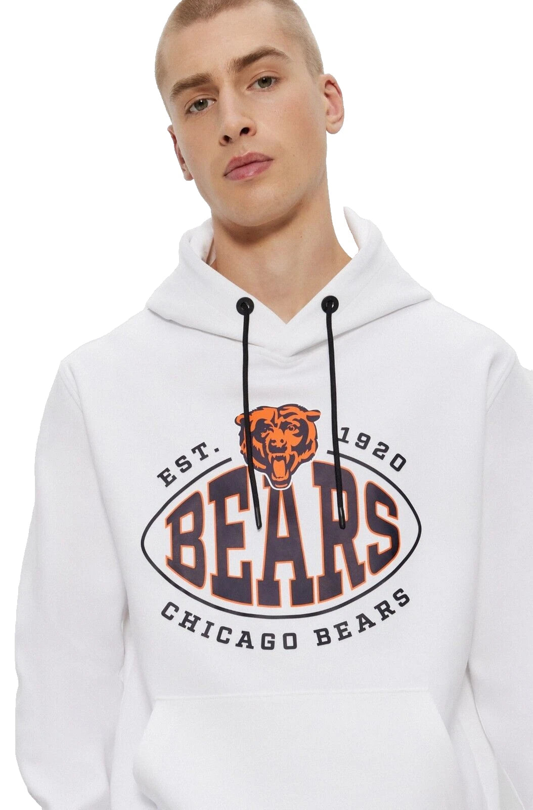 BOSS X NFL Chicago Bears Hoodie Sweatshirt Stretch Fabric - Regular Fit - Size M