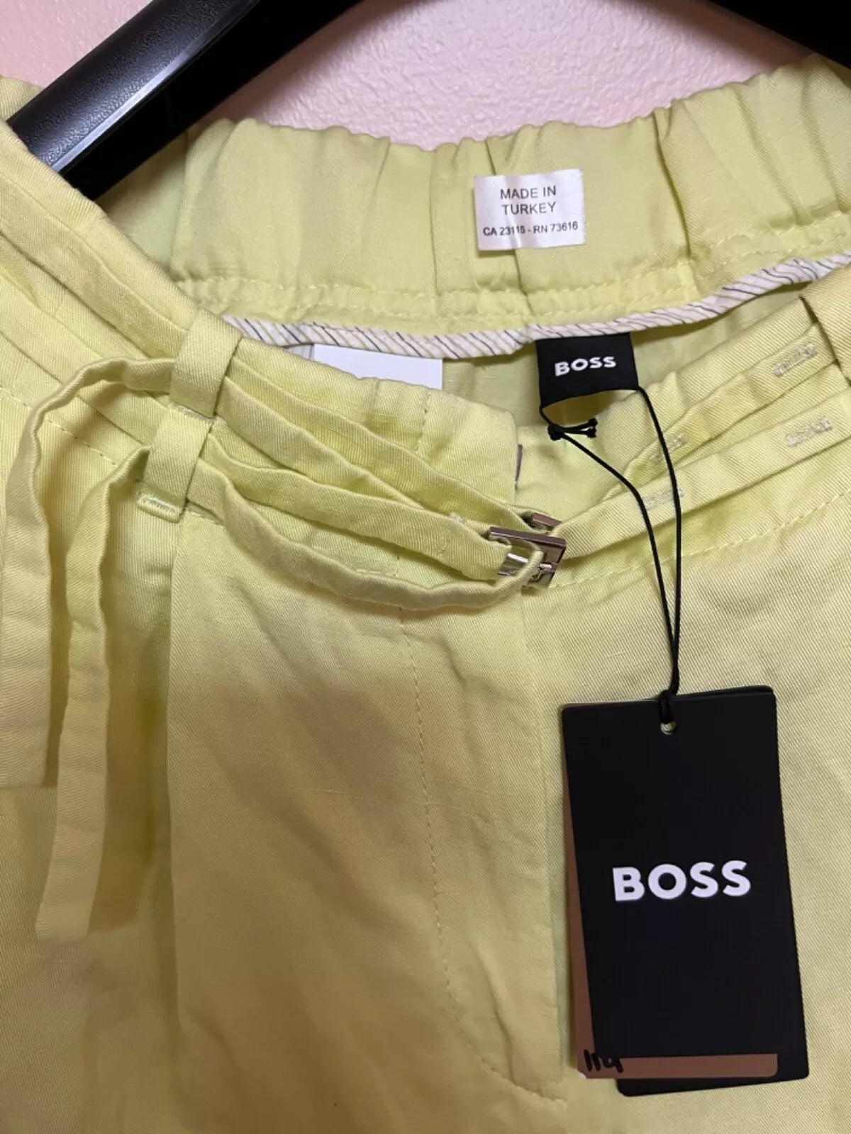 BOSS Women Relaxed Fit Jacket with Shorts in Linen Blend Blazer - Size 4/ 26