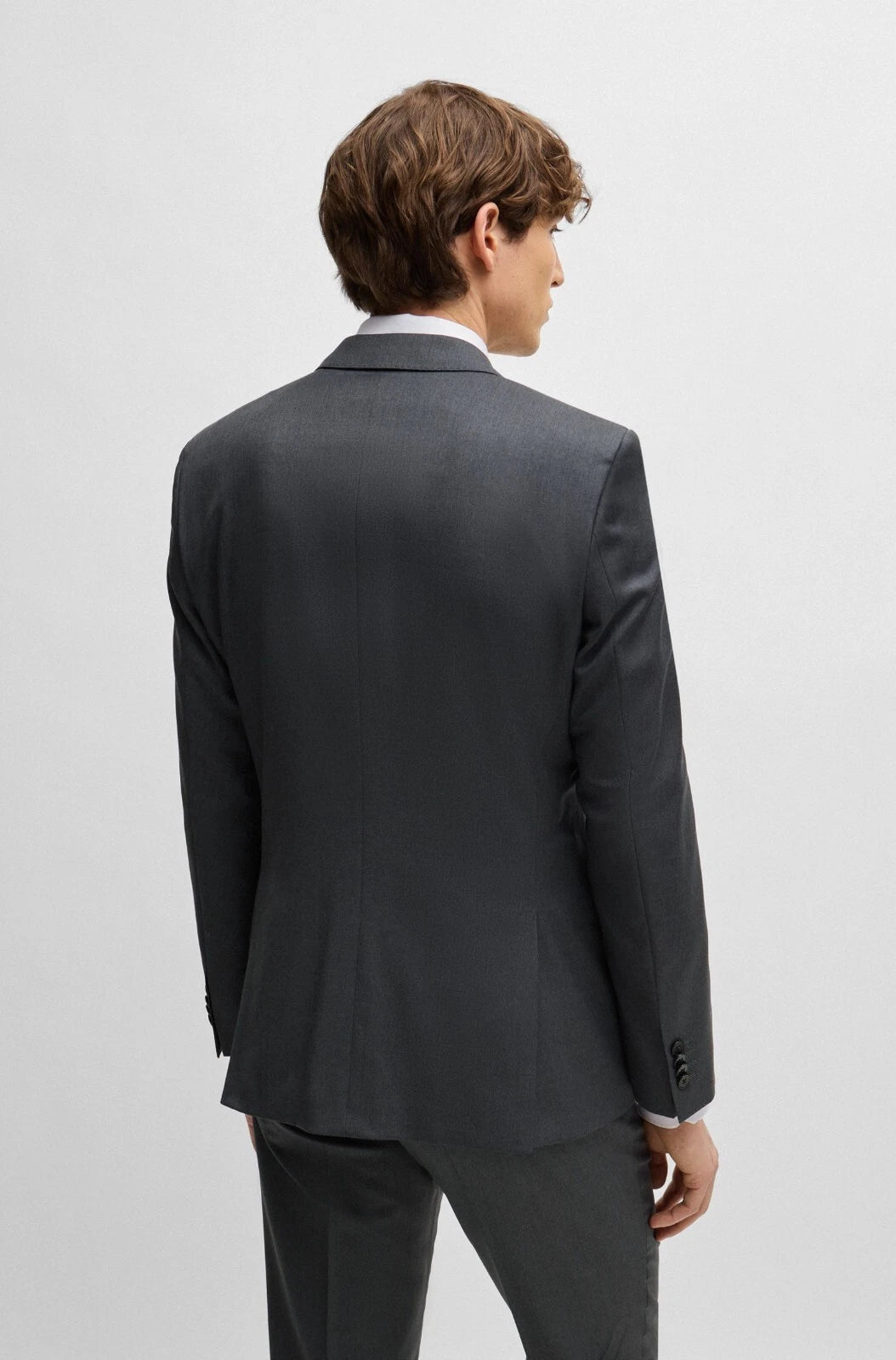 $645 - BOSS Slim Fit Suit Jacket Stretch Wool Reda Italian Fabric - Size 40R