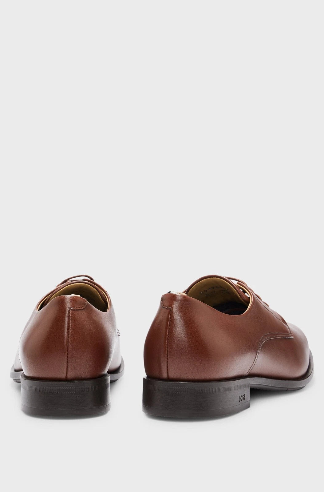 HUGO BOSS Colby Leather Derby Shoes in Brown Dress Shoes - Size 6.5 / 40