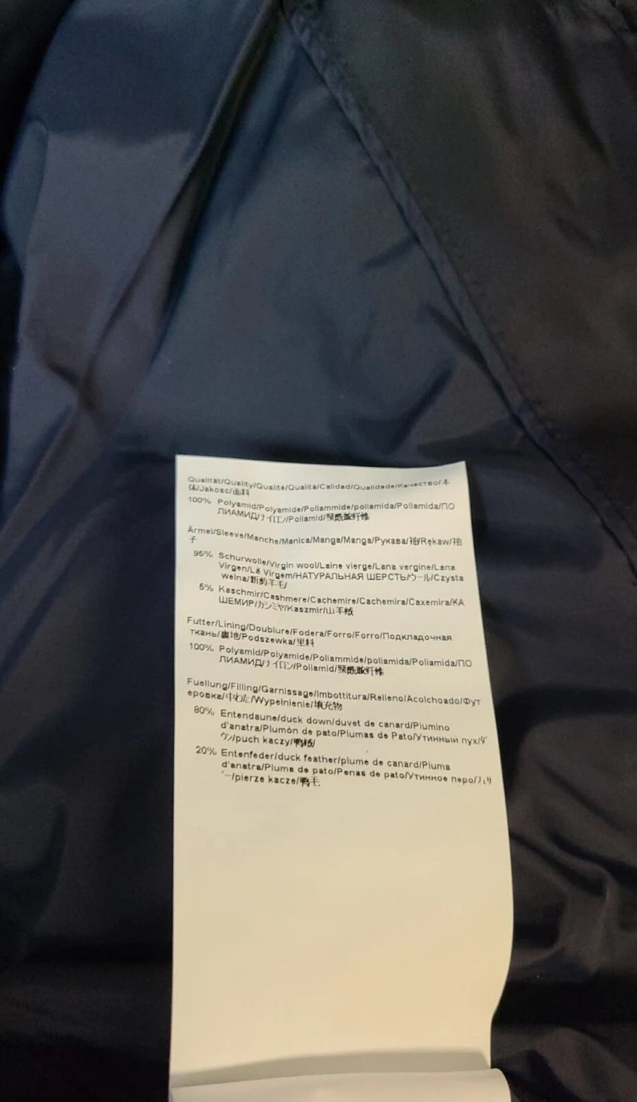 $645 - BOSS Premium Duck Down Jacket Leather Trims Water Repellent - Size 38R