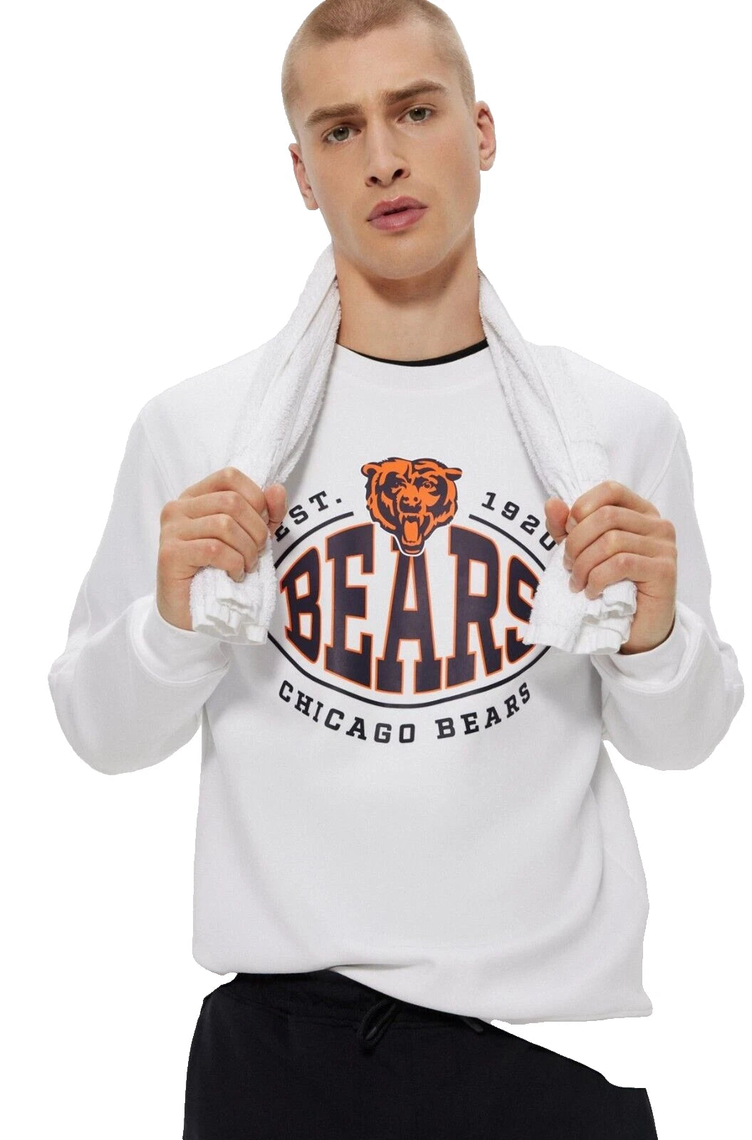 BOSS X NFL Sport Chicago Bears Crewneck Sweatshirt in Regular Fit - Size M