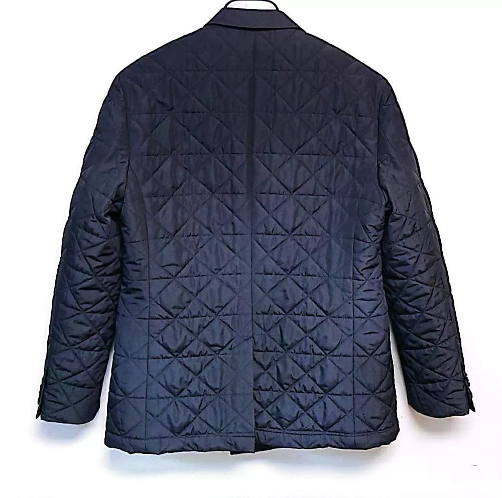 HUGO BOSS Double Breasted Coat Water Repellent Quilted Black Jacket Regular -38R