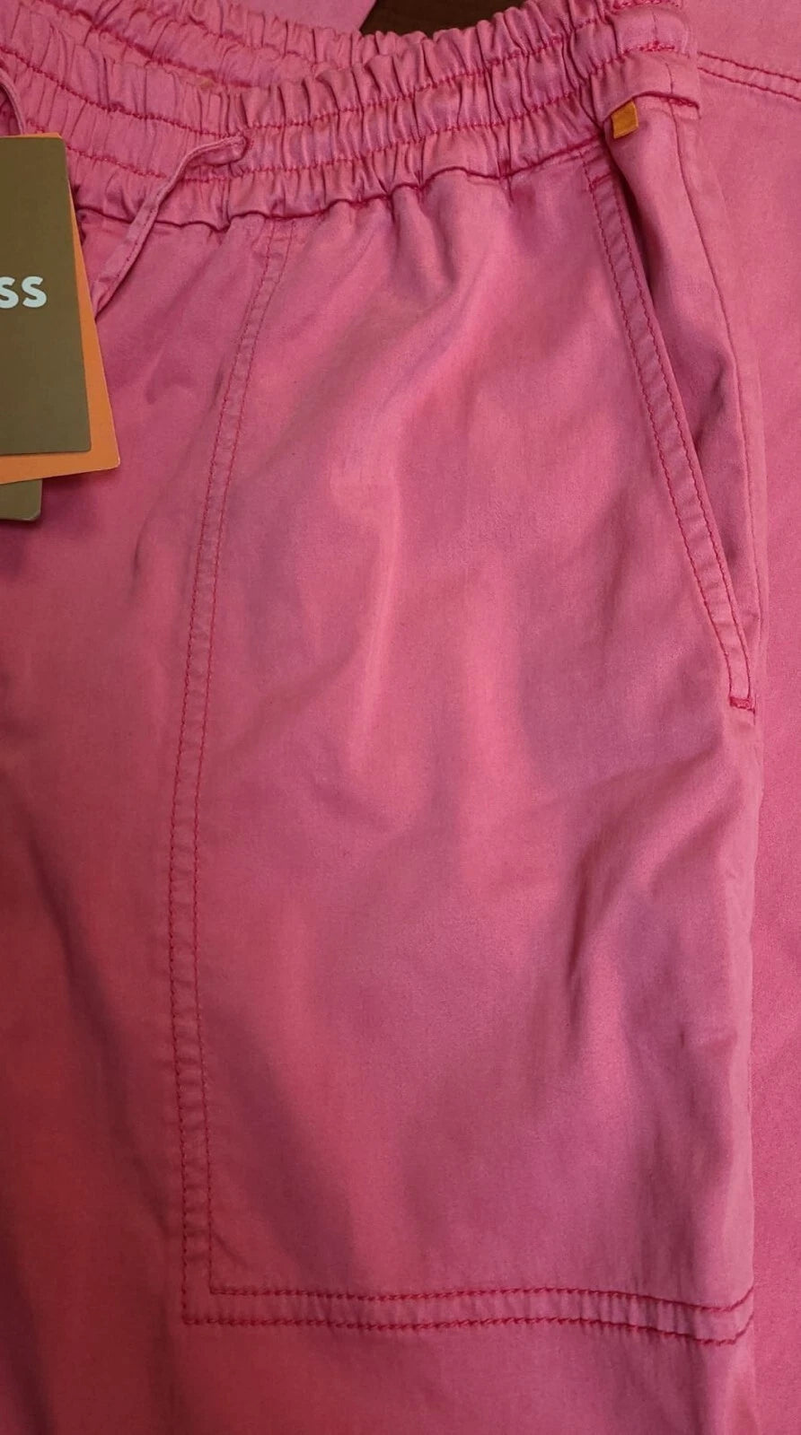BOSS Relaxed-Fit Stretch Jogger Pants Drawstring Trousers - Size 4 /26 - NWT
