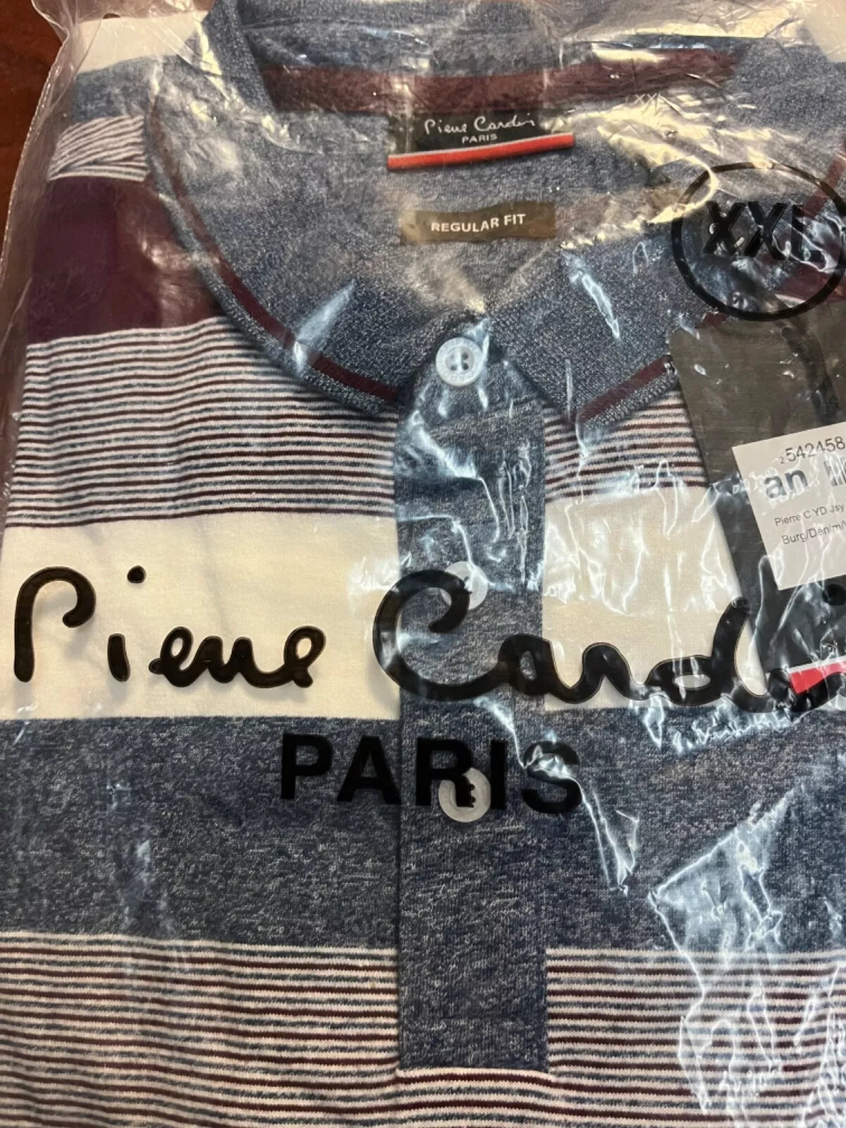 Pierre Cardin Polo Shirt Signature Embroidery Multicolor Stripes Regular - 2XL