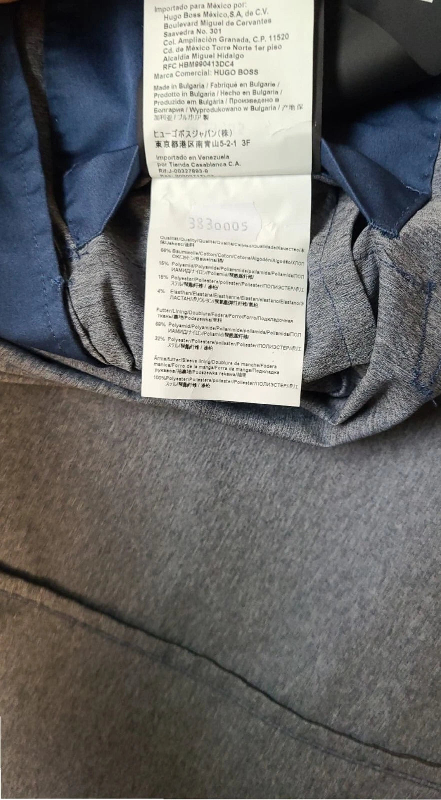 $495 - BOSS Hanry Slim Fit Jacket Performance Stretch Fabric - Size 38R